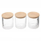 Lot de 3 Bocaux de Conservation "Hermet" 350ml Transparent|Boites de Rangement|Paris Prix