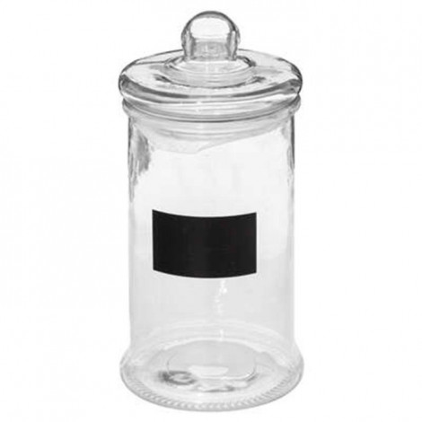 Bocal en Verre "Ardoise" 1,6L Transparent|Boites de Rangement|Paris Prix