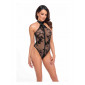Body zippé Ego F314 tulle floqué|Lingerie et Vêtement Femme|NatureCoquine