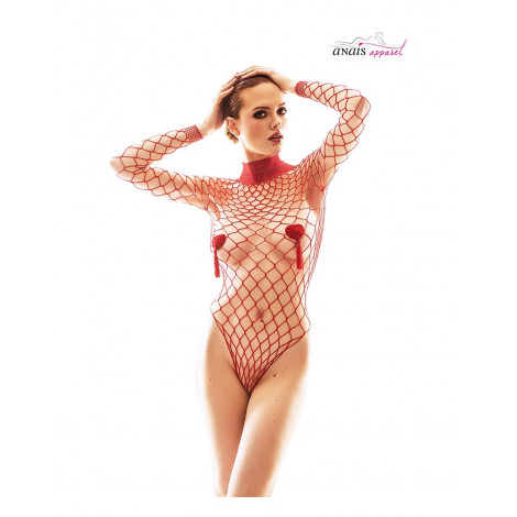 Body filet rouge Forca - Anaïs|Lingerie et Vêtement Femme|NatureCoquine