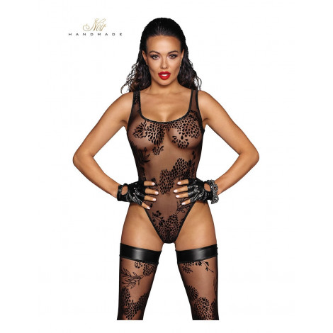Body en tulle floqué F242|Lingerie et Vêtement Femme|NatureCoquine