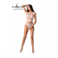 Body ouvert résille BS083 - Blanc|Lingerie et Vêtement Femme|NatureCoquine
