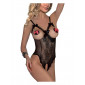 Body noir ouvert - Paris Hollywood|Lingerie et Vêtement Femme|NatureCoquine