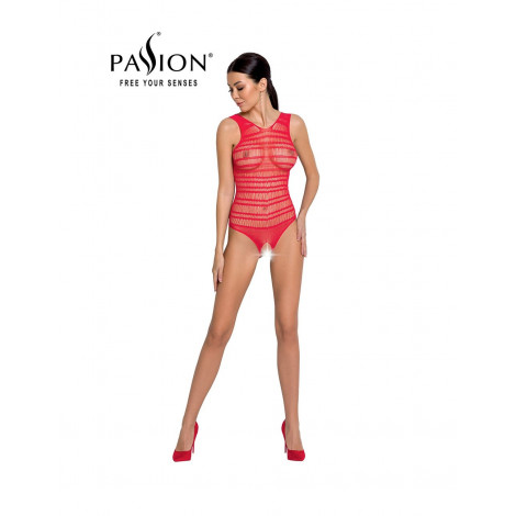 Body résille ouvert BS086 - Rouge|Lingerie et Vêtement Femme|NatureCoquine