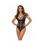 Body string tulle et dentelle noir V-10100 - Axami|Lingerie et Vêtement Femme|NatureCoquine