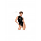 Body vinyle avec zip intégral F191|Lingerie et Vêtement Femme|NatureCoquine