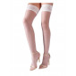 Bas autofixants blanc - Cotelli Legwear|Lingerie et Vêtement Femme|NatureCoquine