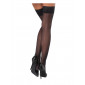 Bas autofixants noir Hold up 2 - Cotelli Legwear|Lingerie et Vêtement Femme|NatureCoquine