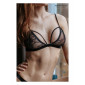 Soutien-gorge triangle dentelle et velours|Lingerie et Vêtement Femme|NatureCoquine