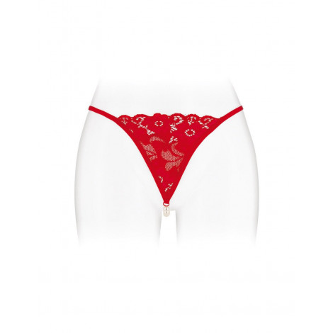 String avec perles Venusina - rouge|Lingerie et Vêtement Femme|NatureCoquine