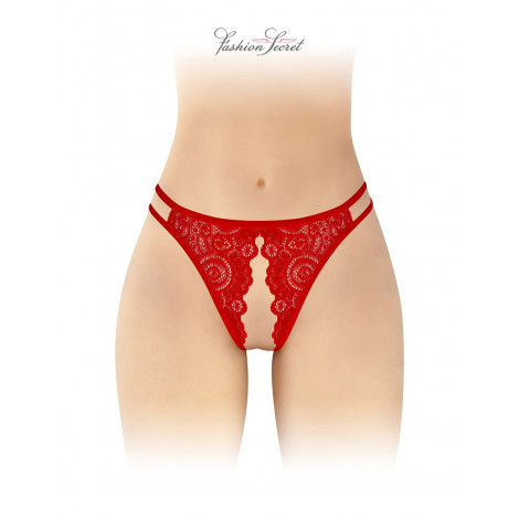 Culotte rouge ouverte Annette - Fashion Secret|Lingerie et Vêtement Femme|NatureCoquine