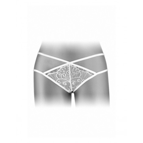 String ouvert Mylene - blanc|Lingerie et Vêtement Femme|NatureCoquine