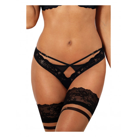 String noir V-10058 - Axami|Lingerie et Vêtement Femme|NatureCoquine