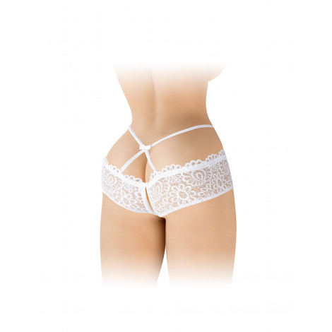 Culotte ouverte blanche Celia - Fashion Secret|Lingerie et Vêtement Femme|NatureCoquine