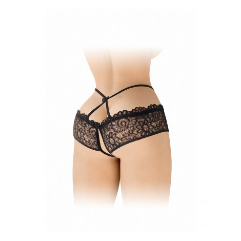Culotte ouverte noire Celia - Fashion Secret|Lingerie et Vêtement Femme|NatureCoquine