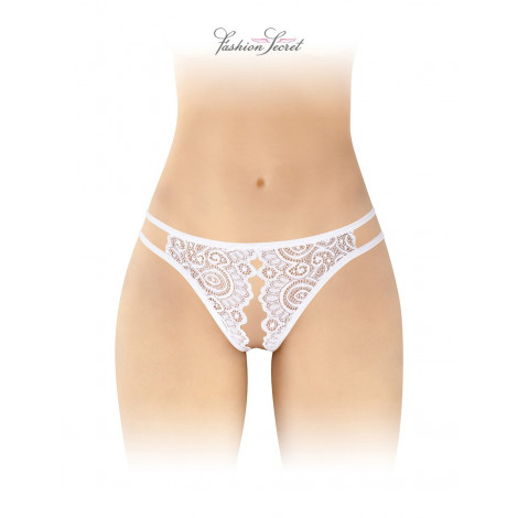 Culotte blanche ouverte Annette - Fashion Secret|Lingerie et Vêtement Femme|NatureCoquine