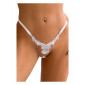 String ouvert à strass blanc|Lingerie et Vêtement Femme|NatureCoquine