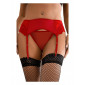 Porte-jarretelles en dentelle avec string rouge|Lingerie et Vêtement Femme|NatureCoquine