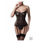Corset bustier à jarretelles - Grey Velvet|Lingerie et Vêtement Femme|NatureCoquine