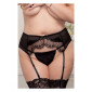 Porte-jarretelles noir grande taille|Lingerie et Vêtement Femme|NatureCoquine