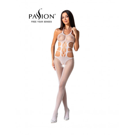 Combinaison résille BS084 - Blanc|Lingerie et Vêtement Femme|NatureCoquine