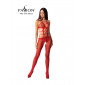 Combinaison résille BS084 - Rouge|Lingerie et Vêtement Femme|NatureCoquine