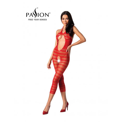 Combinaison résille BS081 - Rouge|Lingerie et Vêtement Femme|NatureCoquine