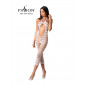 Combinaison résille BS081 - Blanc|Lingerie et Vêtement Femme|NatureCoquine