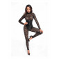 Combinaison corset Enigma F299 dentelle et wetlook|Lingerie et Vêtement Femme|NatureCoquine