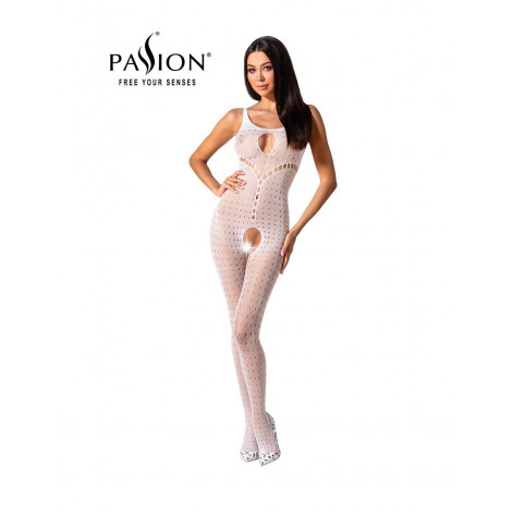 Combinaison résille BS078 - Blanc|Lingerie et Vêtement Femme|NatureCoquine