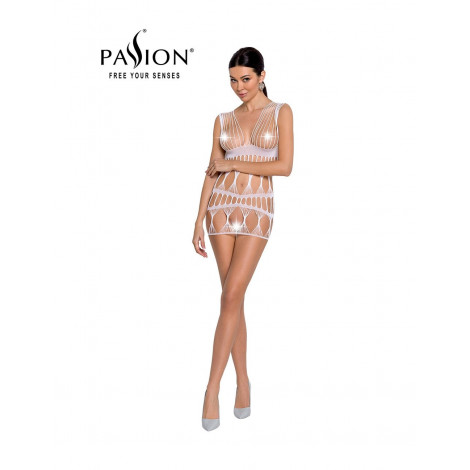 Robe nue résille BS089 - Blanc|Lingerie et Vêtement Femme|NatureCoquine