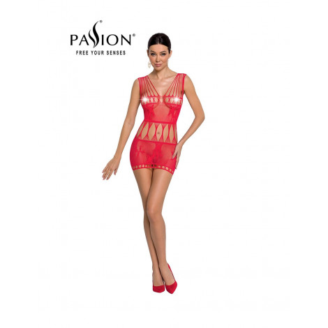 Robe nue résille BS090 - Rouge|Lingerie et Vêtement Femme|NatureCoquine