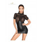 Mini robe wetlook et tulle F204|Lingerie et Vêtement Femme|NatureCoquine
