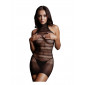 Mini robe résille col dentelle - Le Désir|Lingerie et Vêtement Femme|NatureCoquine