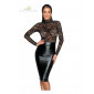 Robe wetlook et dentelle F228|Lingerie et Vêtement Femme|NatureCoquine