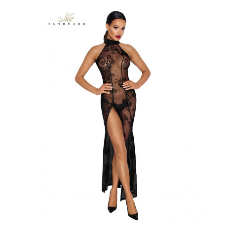 Robe longue en tulle floqué F239|Lingerie et Vêtement Femme|NatureCoquine