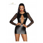 Mini robe wetlook et dentelle F253|Lingerie et Vêtement Femme|NatureCoquine