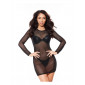 Robe tulle noir V-10639 - Axami|Lingerie et Vêtement Femme|NatureCoquine