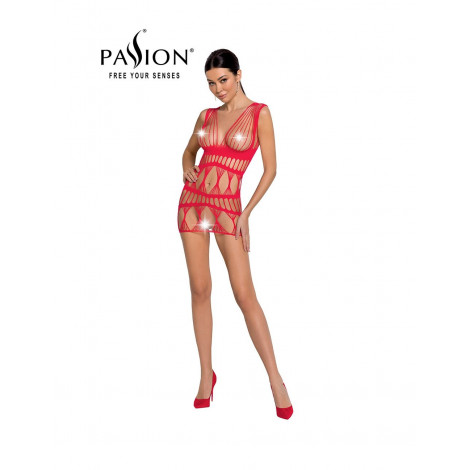 Robe nue résille BS089 - Rouge|Lingerie et Vêtement Femme|NatureCoquine