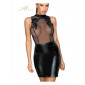 Robe wetlook et broderies F222|Lingerie et Vêtement Femme|NatureCoquine