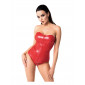 Corset rouge Mysteria F355 wetlook|Lingerie et Vêtement Femme|NatureCoquine