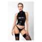 Top zippé Glam F324 vinyle et wetlook|Lingerie et Vêtement Femme|NatureCoquine