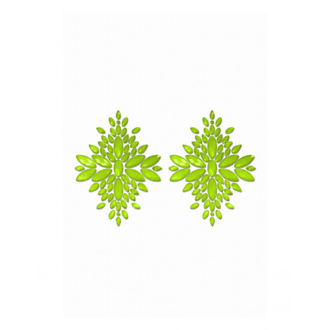 Cache-tétons fashion vert phosphorescent - Glow|Lingerie et Vêtement Femme|NatureCoquine