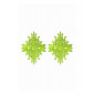Cache-tétons fashion vert phosphorescent - Glow|Lingerie et Vêtement Femme|NatureCoquine