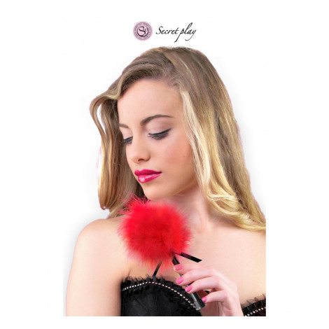 Plumeau 18 cm rouge - Secret Play|Lingerie et Vêtement Femme|NatureCoquine