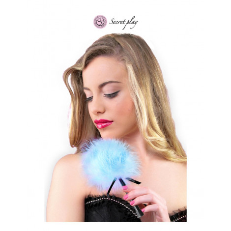 Plumeau 18 cm bleu - Secret Play|Lingerie et Vêtement Femme|NatureCoquine