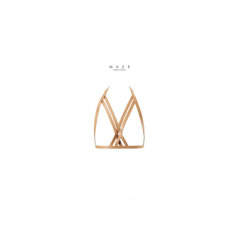Harnais soutien-gorge marron - Maze|Lingerie et Vêtement Femme|NatureCoquine