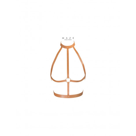 Harnais H marron - Maze|Lingerie et Vêtement Femme|NatureCoquine