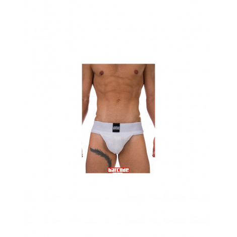 Jockstrap Sergey Basic blanc - Barcode|Lingerie et Vêtement Homme|NatureCoquine