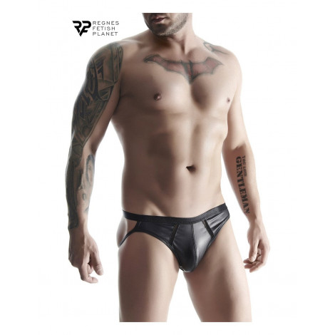 Jock strap noir wetlook - Regnes|Lingerie et Vêtement Homme|NatureCoquine